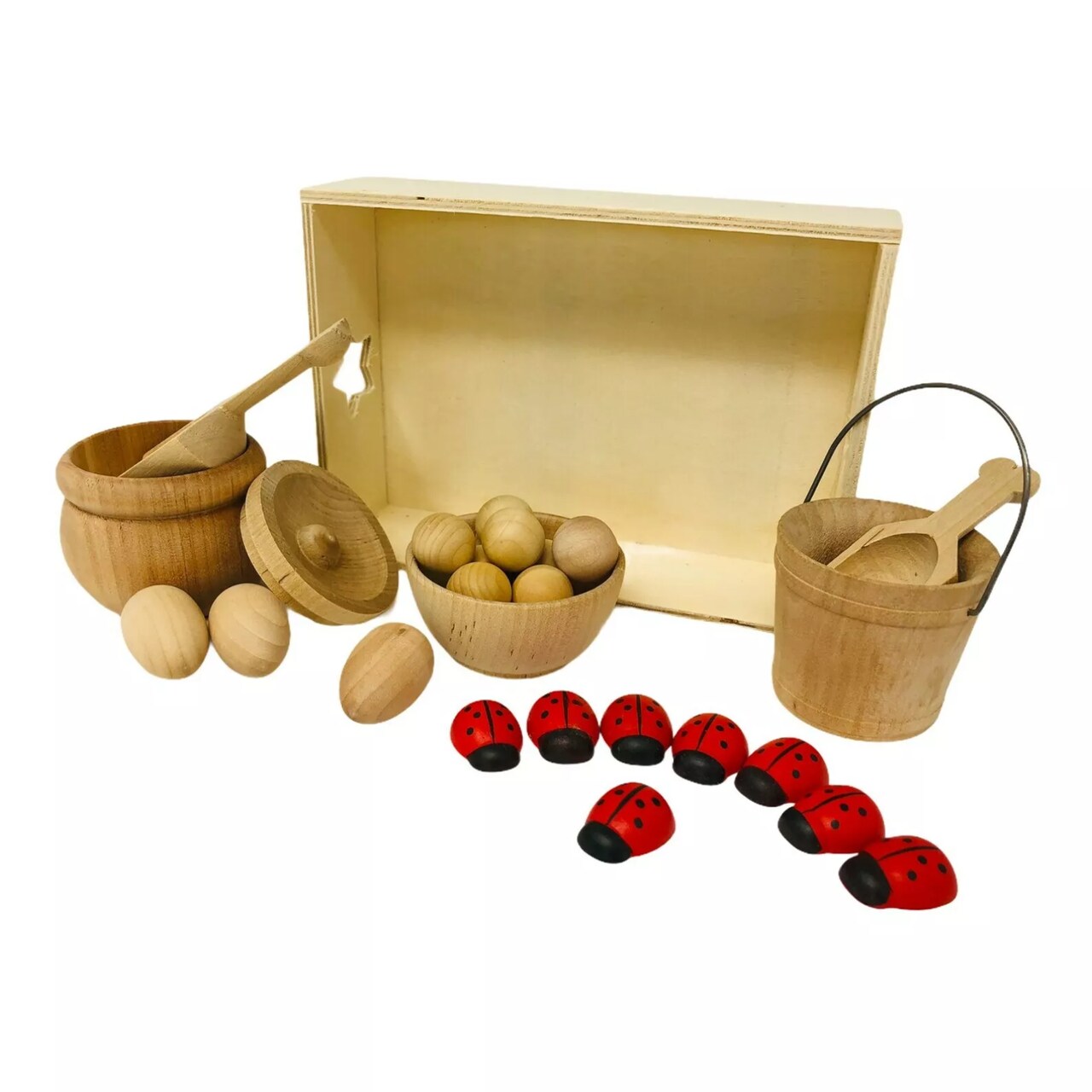 Kitcheniva Wooden Sensory Tray Sensory Kit My Little Sensory Tray Kids Crafts